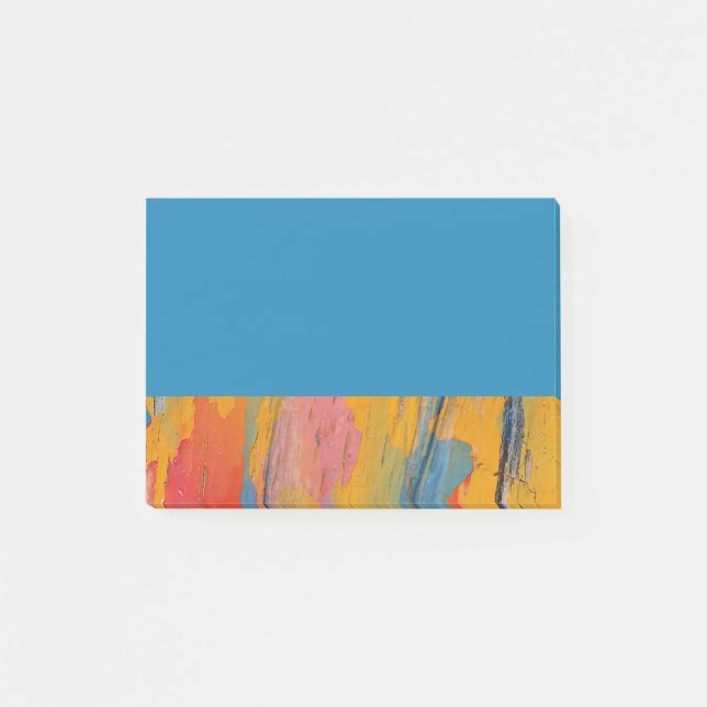 Färgfärgad färgplatta post-it block (Framsida)