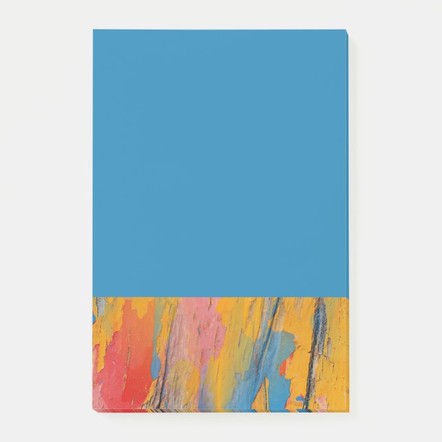 Färgfärgad färgplatta post-it block (Framsida)