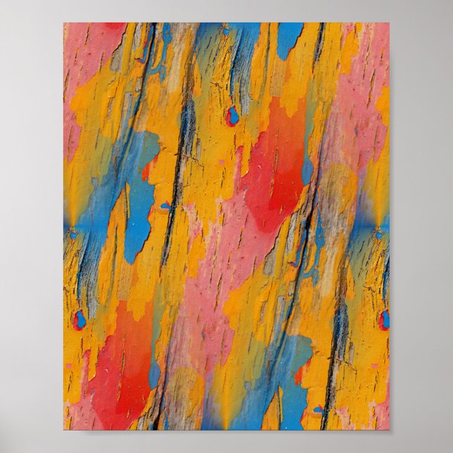 Färgfärgad färgplatta poster (Framsidan)