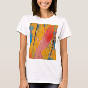 Färgfärgad färgplatta t shirt