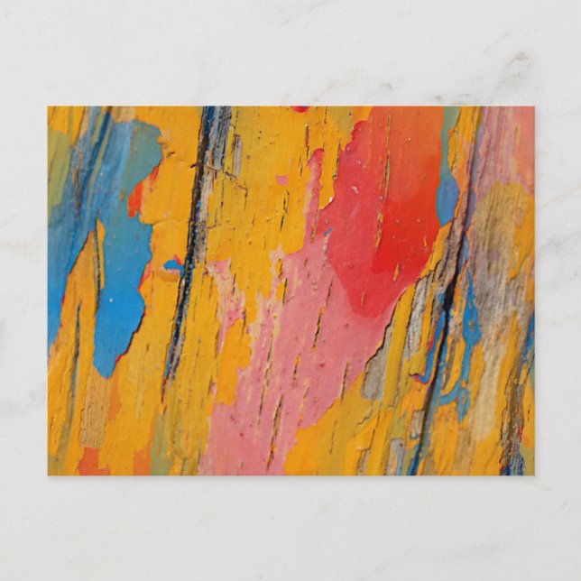 Färgfärgad färgplatta vykort (Framsida)