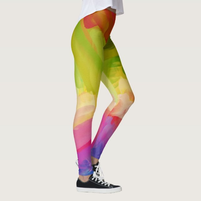 Färgfärgad färgplatter nr 16 leggings (Höger)