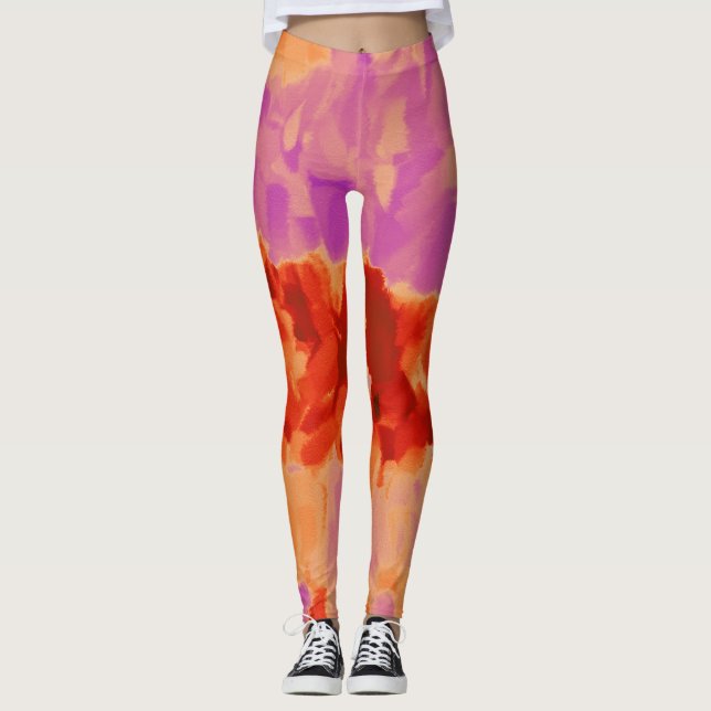Färgfärgad färgplatter nr 27 leggings (Framsida)