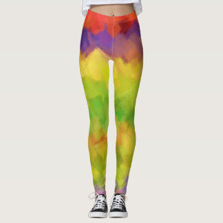 Färgfärgad färgplatter nr 34 leggings