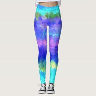 Färgfärgad färgplatter nr 36 leggings