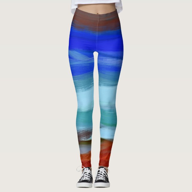 Färgfärgad färgplatter nr 40 leggings (Framsida)