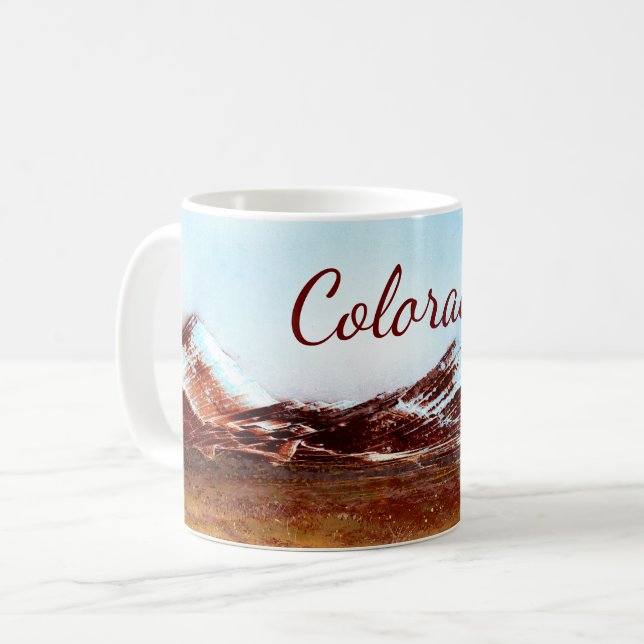 Färgfärgad kolorado kaffemugg (Framsida vänster)