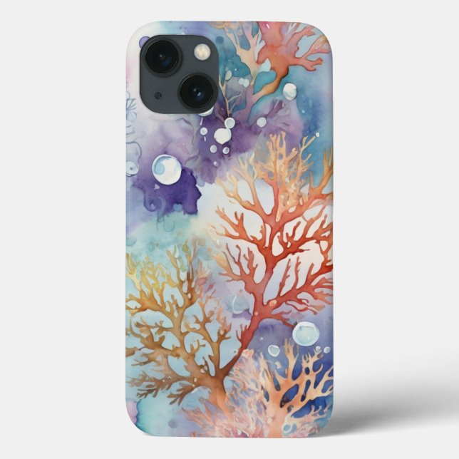 Färgfärgad korallvattenfärg (Baksida)