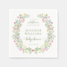 Färgfärgad, liten liten babydusch för vilda blommo