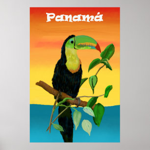 Färgfärgad Sunrise-ögla från Panama Poster