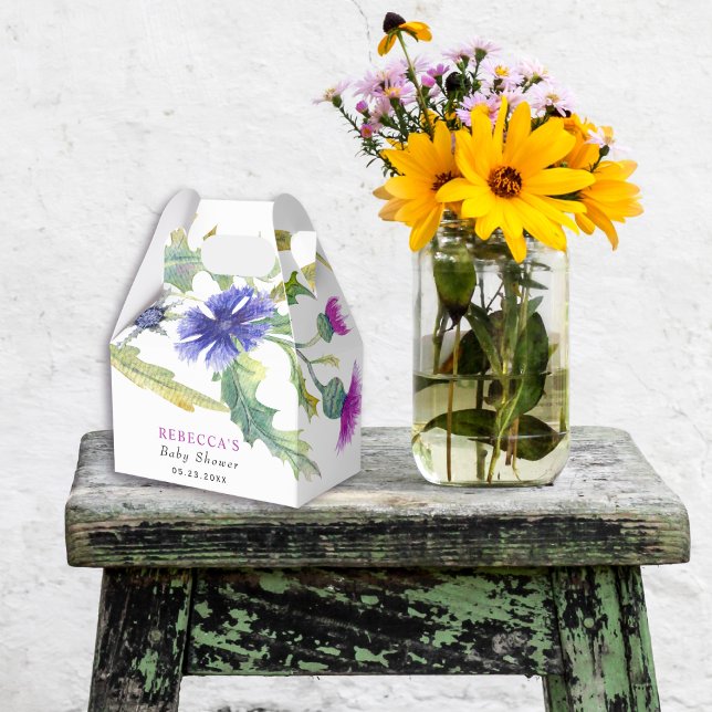 Färgfärgad vildblommor Babyskare Presentaskar (Skapare uppladdad)