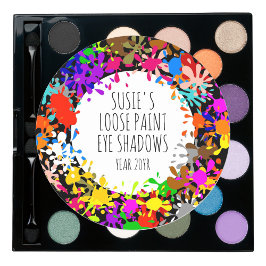 Färgfärgade målarter för platterings-DIY-Crafters Runt Klistermärke