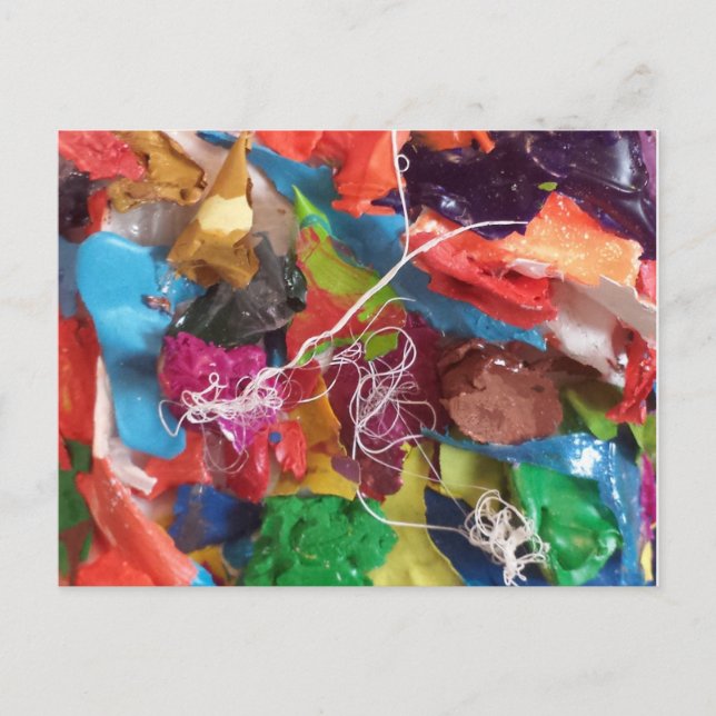 Färgfärgade skinsar i minisammansättning vykort (Framsida)