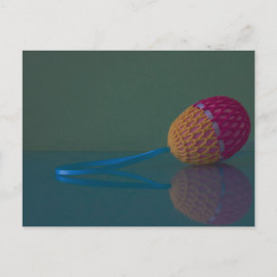 Färgfärgat dekorativt Påskägg Crochet, Cute Photo Helg Vykort