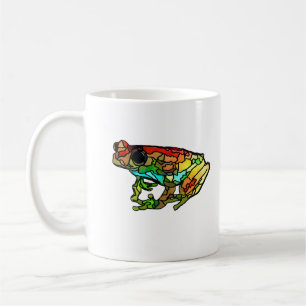 Färgfärgat, färgat, lagat glas grovt från Mugg