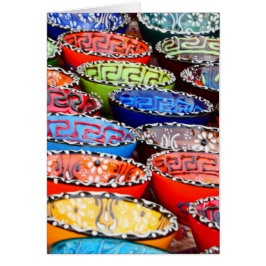 Färgfärgat, färgat, tomt gratulationskort för kera hälsningskort