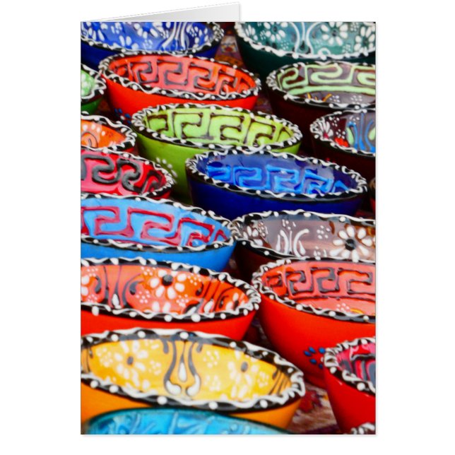 Färgfärgat, färgat, tomt gratulationskort för kera hälsningskort (Framsidan)