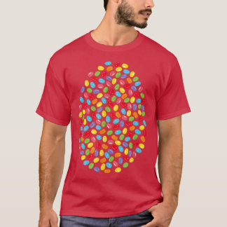 Färgfärgat gelégodis Candies Cute Sweets design fö T Shirt