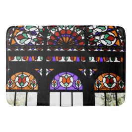 Färgfärgat glasaktigt badrumsmatta