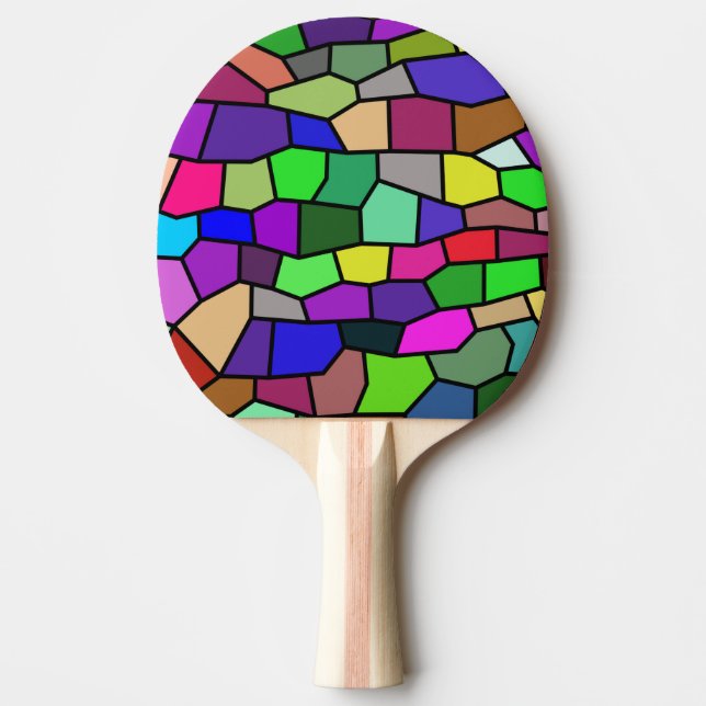 Färgfärgat glasaktigt pingisracket (Framsidan)