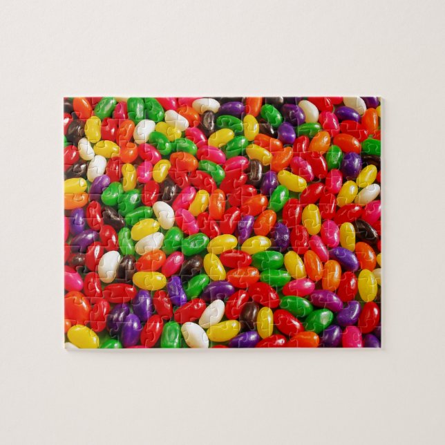 Färgfärgat jellybökskandy pussel (Horisontell)