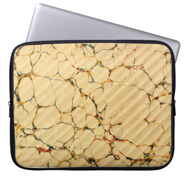 Färgfärgat viktorianskt marmorerat Pappert hölje Laptop Fodral (Framsidan)