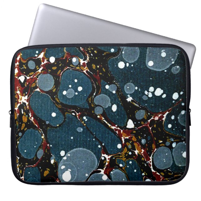 Färgfärgat viktorianskt marmorerat Pappert hölje Laptop Fodral (Framsidan)