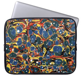 Färgfärgat viktorianskt marmorerat Pappert hölje Laptop Fodral