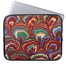 Färgfärgat viktorianskt marmorerat Pappert hölje Laptop Fodral