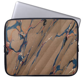 Färgfärgat viktorianskt marmorerat Pappert hölje Laptop Fodral