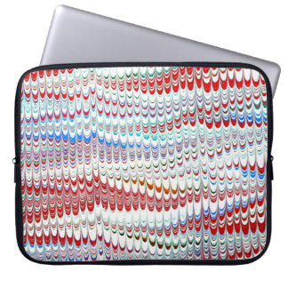 Färgfärgat viktorianskt marmorerat Pappert hölje Laptop Fodral