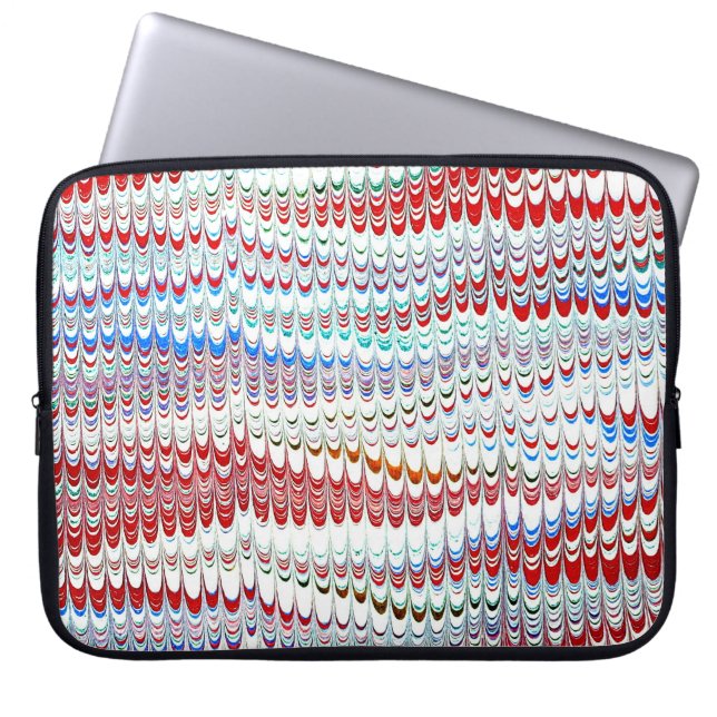 Färgfärgat viktorianskt marmorerat Pappert hölje Laptop Fodral (Framsidan)