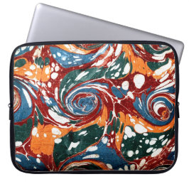 Färgfärgat viktorianskt marmorerat Pappert hölje Laptop Fodral