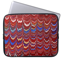 Färgfärgat viktorianskt marmorerat Pappert hölje Laptop Sleeve