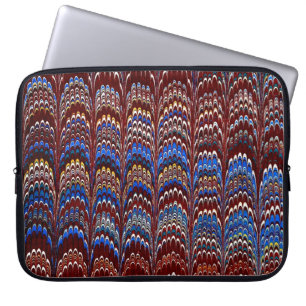 Färgfärgat viktorianskt marmorerat Pappert hölje Laptop Sleeve