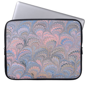 Färgfärgat viktorianskt marmorerat Pappert hölje Laptop Sleeve