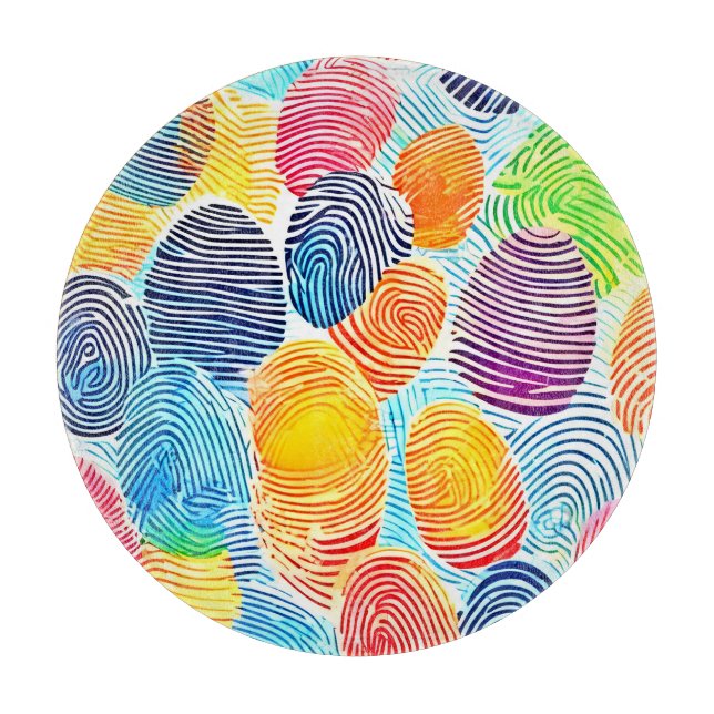 Färgfingeravtryck Mönster (Framsidan)