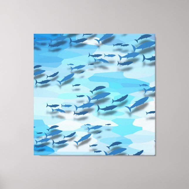 Färgfiskar Canvastryck (Framsida)