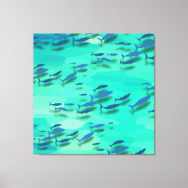 Färgfiskar Canvastryck