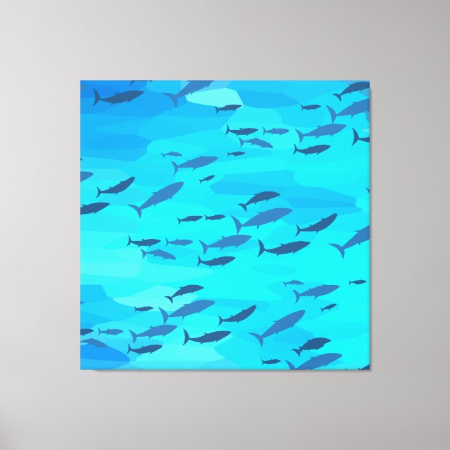 Färgfiskar Canvastryck (Framsida)