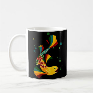 Färgfiskar "n bubblor kaffemugg
