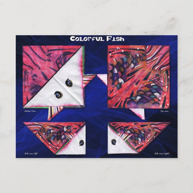 Färgfiskar Vykort (Framsida)