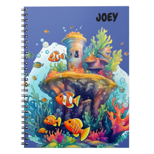 FÄRGFISKARNA SPIRAL NOTEBOOK. ANTECKNINGSBOK (Framsidan)