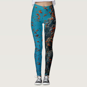 Färgfiske och rev leggings