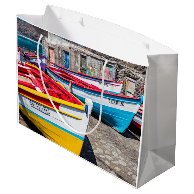 Färgfiskebåtar, Kap Verde (Baksidan Vinklad)