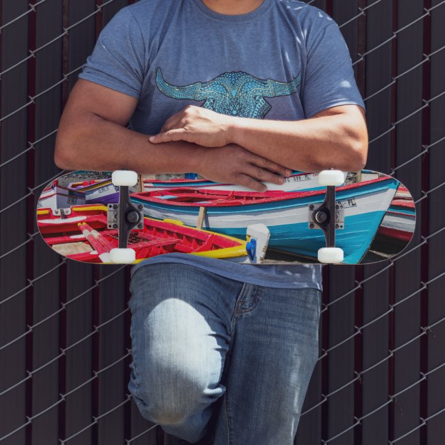 Färgfiskebåtar, Kap Verde Mini Skateboard Bräda 18,5 Cm (Utomhus 3)