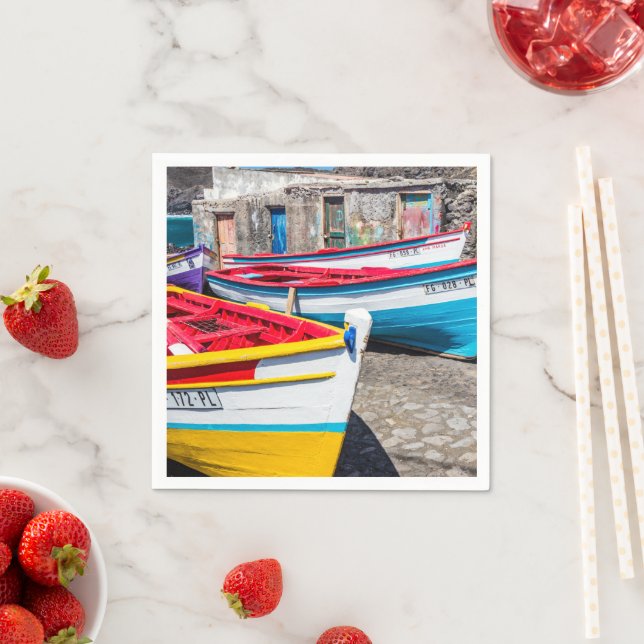 Färgfiskebåtar, Kap Verde Pappersservett (Insitu)