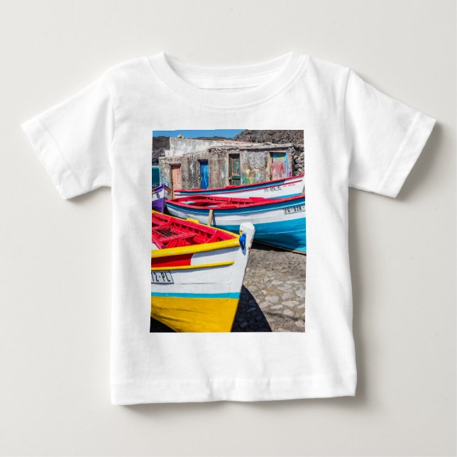 Färgfiskebåtar, Kap Verde T Shirt (Framsida)