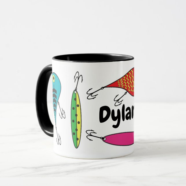 Färgfisken Lures Namn Kaffe Mugg (Framsida vänster)