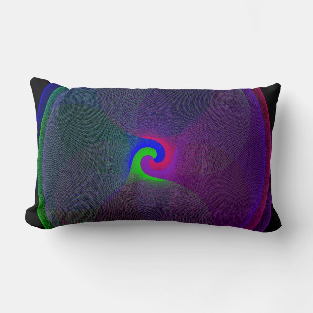 Färgfixerat centrum Geometric Dekorativ kudde (Framsida)